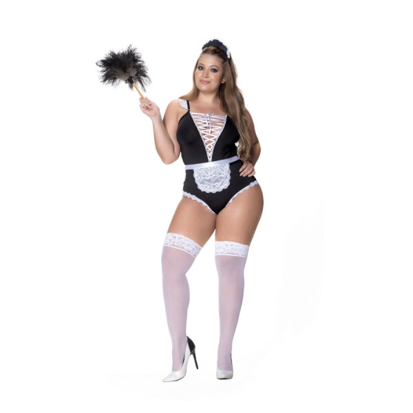 Costume de femme de ménage sexy, grande taille 